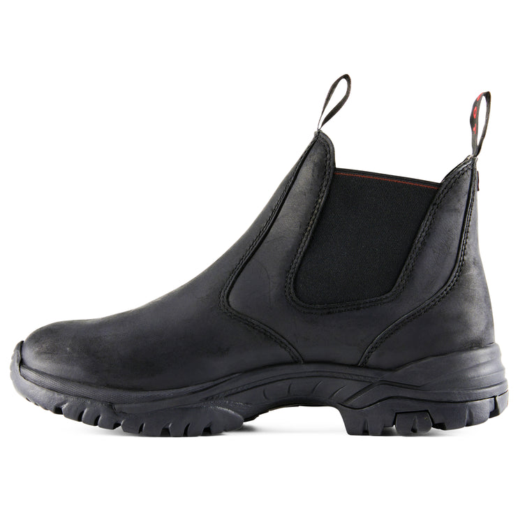 Experience comfort and style with Style Vanish Shinny Chelsea Boots, made from the finest black leather with mesh lining, elastic panels, and slip resistance.